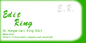 edit ring business card